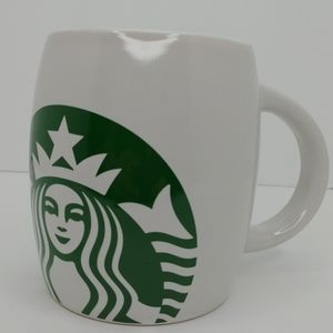 Starbucks 14 oz Barrel Coffee Mug 2012 Green Siren